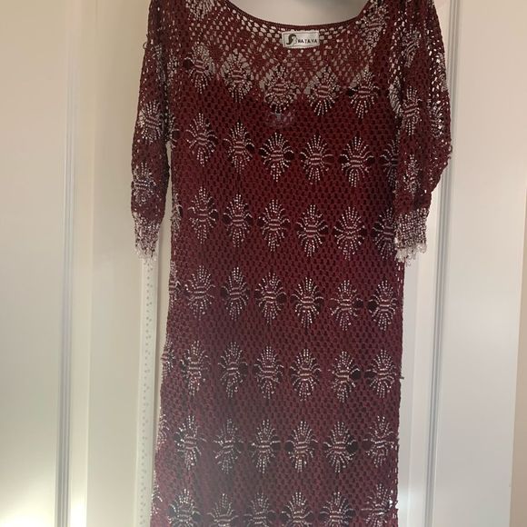 Nataya vintage beaded dress with a matching slip. Small - Picture 10 of 13